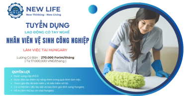 Chương trình đào tạo và tuyển dụng nhân viên vệ sinh công nghiệp tại Hungary