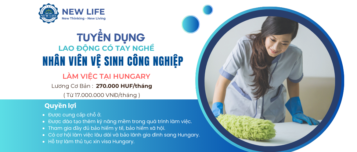 Tuyển dụng và đào tạo nhân viên vệ sinh công nghiệp tại Hungary
